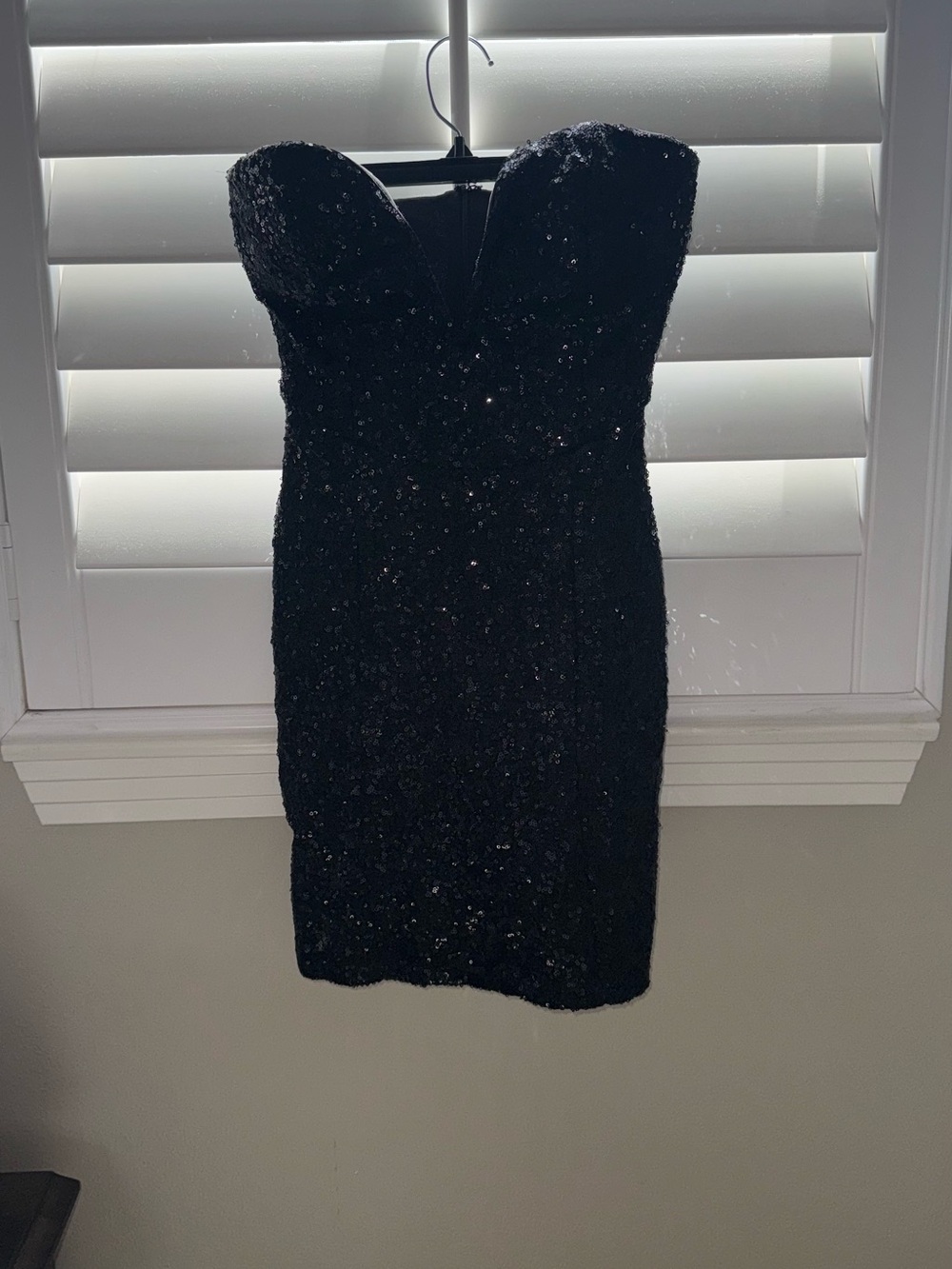Black sequin dress